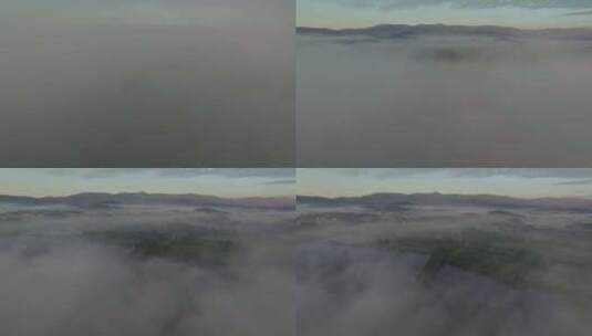 从湖上的薄雾中升起高清在线视频素材下载
