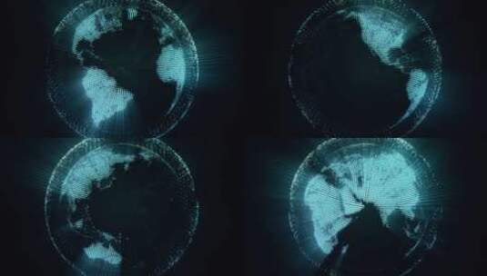 光线地球全息图5高清在线视频素材下载