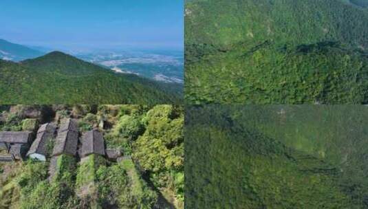 （原创）大山破旧废弃无人住的村庄高清在线视频素材下载