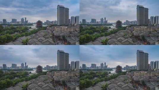 4k广西南宁城市风光延时视频高清在线视频素材下载