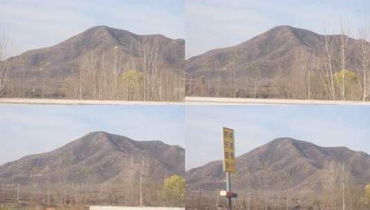 风景 沿途 高速公路 大山 秋天高清在线视频素材下载