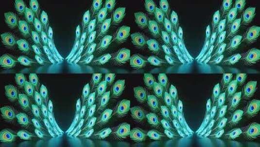 孔雀舞背景高清在线视频素材下载