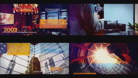商务科技感公司发布会片场AE模板高清AE视频素材下载