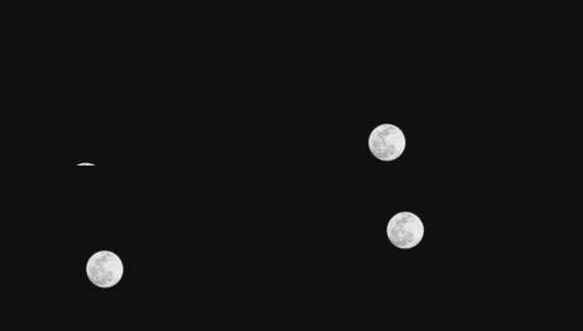 8k夜空正月十五的圆月月亮延时摄影高清在线视频素材下载