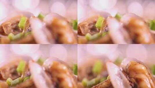 美食锡纸海鲜蛏子花蛤 (17)高清在线视频素材下载
