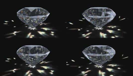 钻石旋转燋散循环通道高清在线视频素材下载