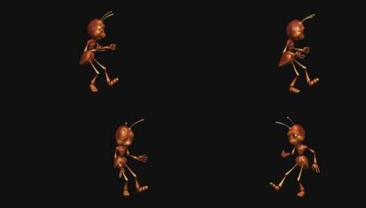 漫画蚂蚁-舞蹈摇滚吉他高清在线视频素材下载