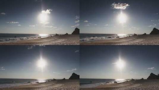 日落的海边高清在线视频素材下载