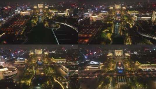 东莞市政府大景二（夜景）高清在线视频素材下载