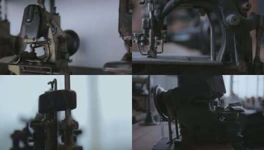 复古缝纫机器高清在线视频素材下载