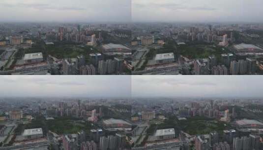 夜幕下的东莞市中心高清在线视频素材下载