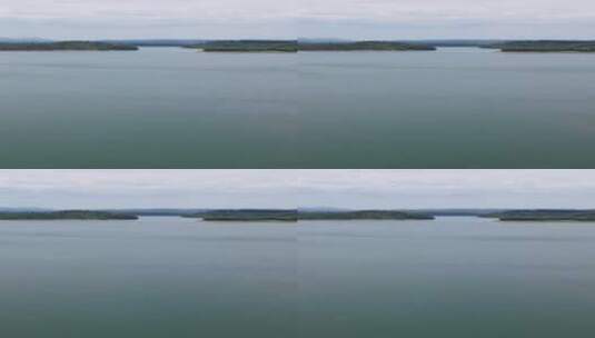 湖光山色自然风光航拍高清在线视频素材下载