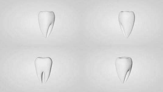 人体牙齿牙船牙龈三维动画高清在线视频素材下载