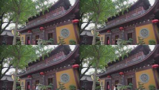 杭州飞来峰永福寺禅院风景高清在线视频素材下载