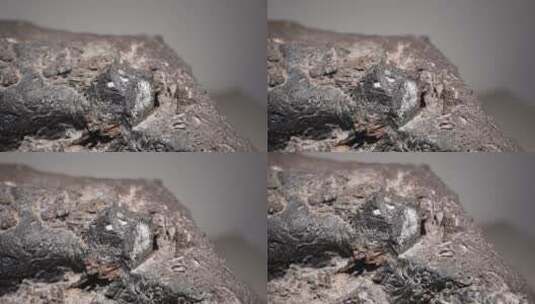 火山石火山岩石头矿石高清在线视频素材下载