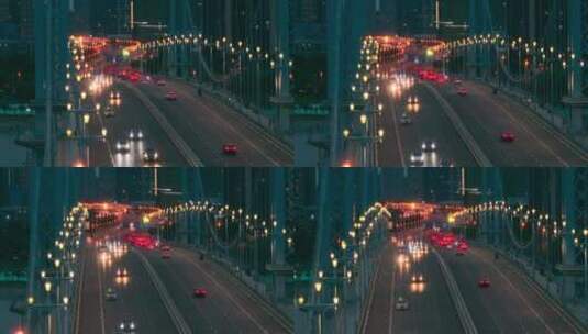 武汉古田桥，长焦特写横移镜头高清在线视频素材下载