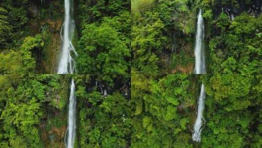 飞流直下三千尺之水吊村瀑布高清在线视频素材下载