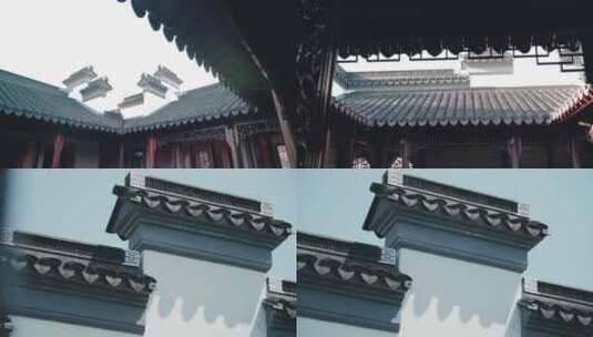 中国古建筑瓦片空镜头合集视频高清在线视频素材下载