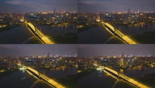 武汉城市夜景震撼延时宣传片高清在线视频素材下载