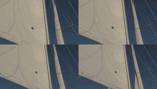 升起的帆船高清在线视频素材下载