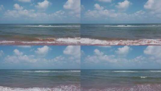 8k实拍夏日无人的海滩高清在线视频素材下载
