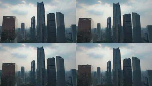 广州密集的高楼群高清在线视频素材下载