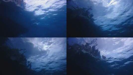 海底拍海面高清在线视频素材下载