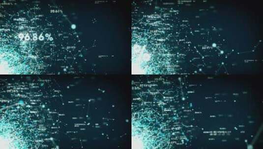 4k科技感数字大数据网络的背景高清在线视频素材下载