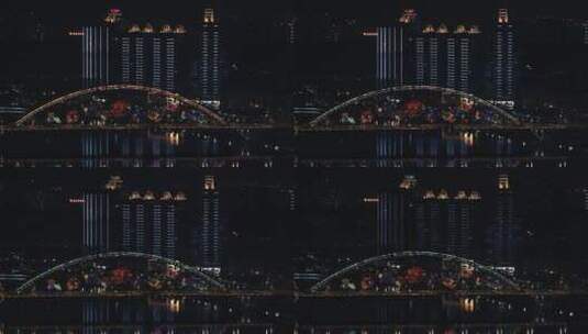 城市风光：绵阳夜景高清在线视频素材下载