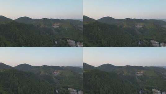 湖南怀化中坡山国家森林公园航拍高清在线视频素材下载