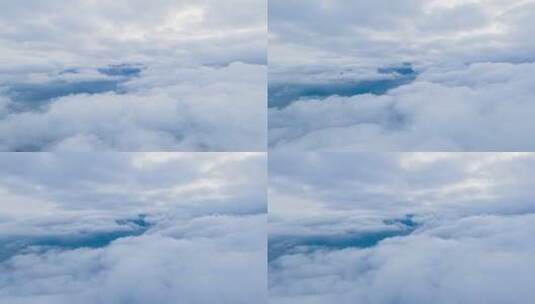 山顶绝美云海云空航拍大范围延时摄影高清在线视频素材下载