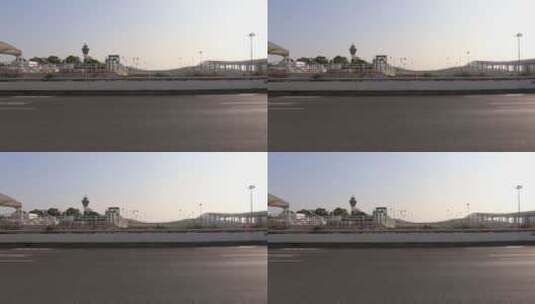 晴天的机场航站楼 无人 独自拍摄 空旷景色高清在线视频素材下载