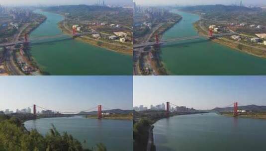 良庆大桥 邕江高清在线视频素材下载