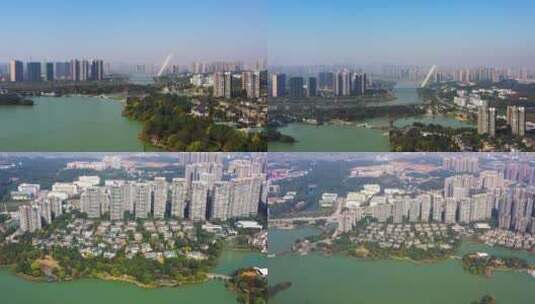 长沙市开福区月湖公园高清在线视频素材下载