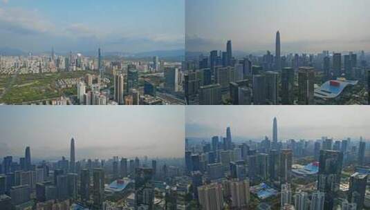 市民中心 深圳航拍高清在线视频素材下载