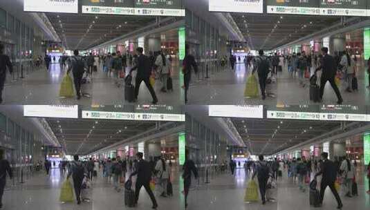 上海虹桥高铁站高清在线视频素材下载