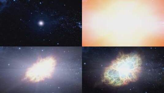 模型素材 超新星(蟹状)爆炸 宇宙星系高清在线视频素材下载