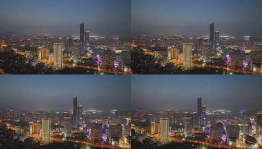 大连观光塔  城市夜景高清在线视频素材下载