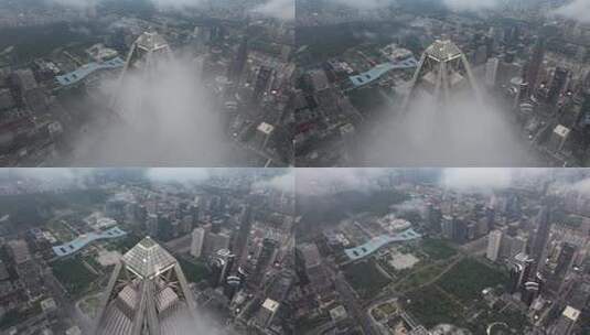 深圳市4K平安金融中心大厦航拍高清在线视频素材下载