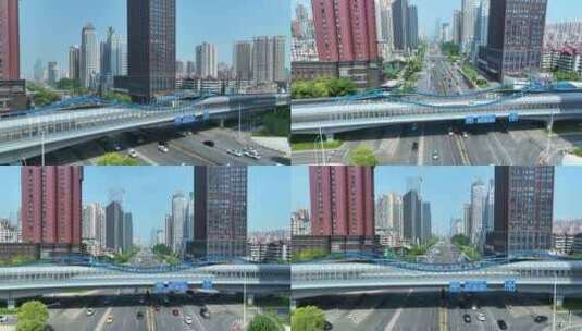 武汉徐东大街立交桥高清在线视频素材下载