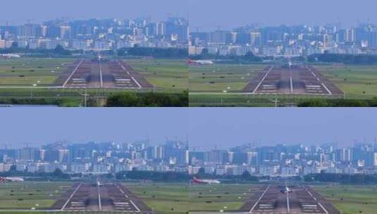 海南航空飞机起飞高清在线视频素材下载