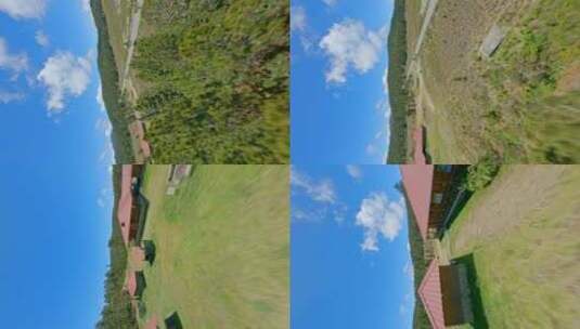 自由式无人机fpv飞越多米尼加共和国的新山谷金字塔和接待结构。A高清在线视频素材下载