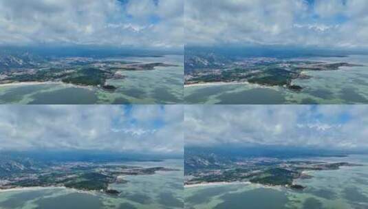 青岛崂山区崂山航拍高清在线视频素材下载