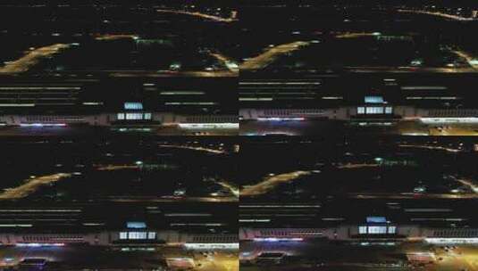 徐州夜景竖屏航拍高清在线视频素材下载