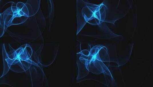 深蓝色粒子动画背景高清在线视频素材下载