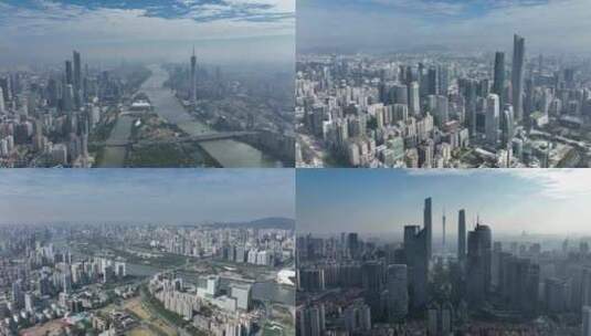 广州最新5k城市航拍高清在线视频素材下载