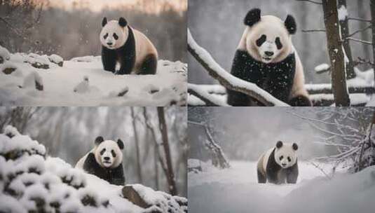 国宝 熊猫 大熊猫高清在线视频素材下载