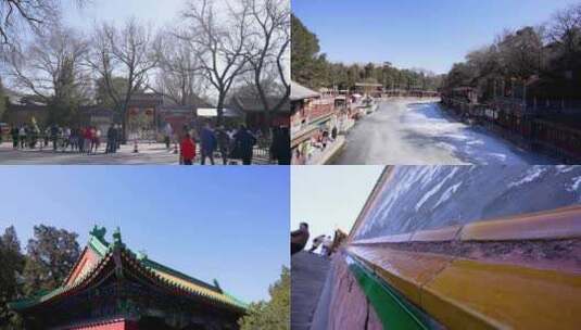 4K北京景点颐和园景区空镜合集高清在线视频素材下载