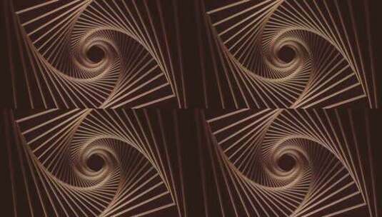 环状Chrome金属螺旋涡流电影隧道高清在线视频素材下载