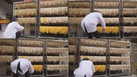 湖北恩施州传统美食豆皮豆皮米豆皮黄豆豆皮高清在线视频素材下载